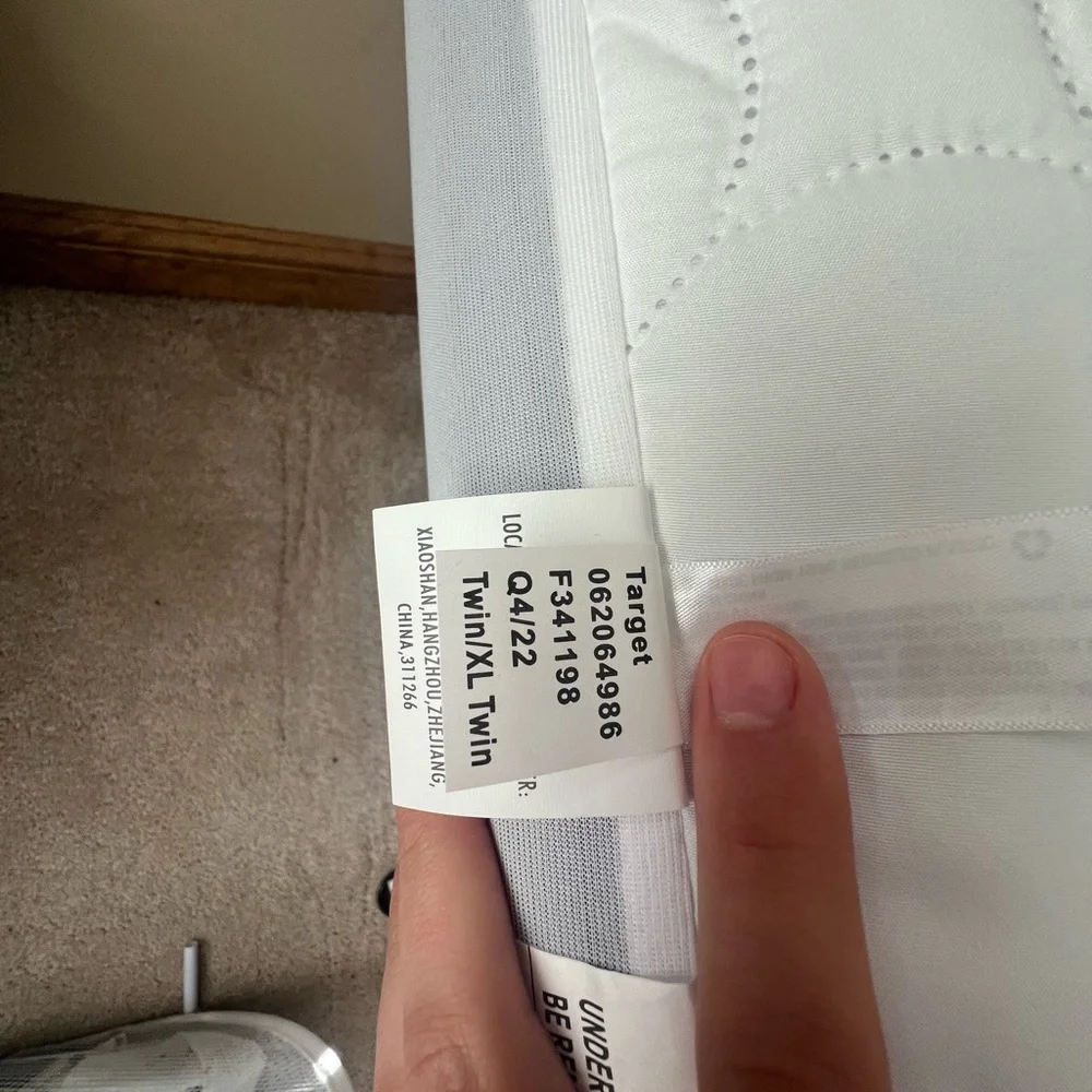 Target White Quilted Mattress Cover